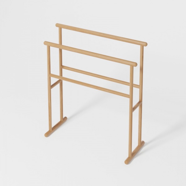 Yoku Freestanding Towel Rail - Natural Oak